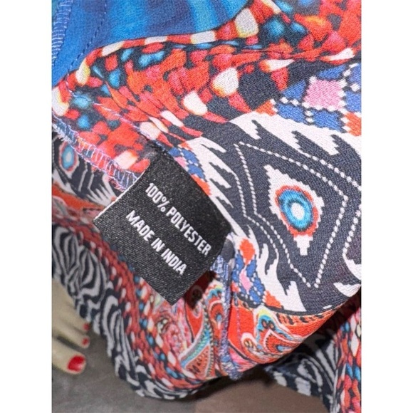 Venus Women's Multicolor Front-Hook Long Cape Beach Cover Up Size L - Picture 13 of 15